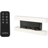 Wall-Mounted Smart Electric Fireplace with Wi-Fi and Remote Control