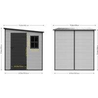 6 x 6FT Pent Roof Garden Storage Shed