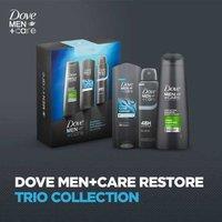 Dove Men+Care Restore Trio Gift Set - Premium All-in-One Men's Grooming Kit, Full-Size Body Wash, Shampoo & Deodorant