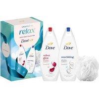 DOVE Relax Body Wash Collection Gift Set for Men - Premium 2-Piece Grooming Kit, 225ml Each