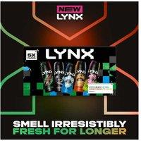 LYNX Fragrance Edition 5-Piece Men's Body Spray Gift Set - Long-Lasting Deodorant, Premium Grooming Kit