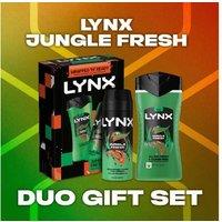 LYNX Jungle Fresh Duo Gift Set for Men - Long-Lasting Fragrance, Ready-to-Gift Grooming Kit