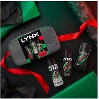 LYNX Africa Men's Grooming Washbag Gift Set - 3 Piece, Premium Scent, All-in-One Travel Kit