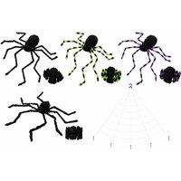 Giant Halloween Spider Decoration with 7m Web