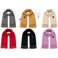 Unisex Black Smart Electric Heated Scarf with 3 Heat Levels