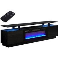 Recessed Electric Fireplace TV Stand
