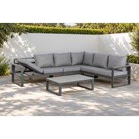 Sadie Aluminium Corner Sofa Set - Modern Outdoor Comfort & Style