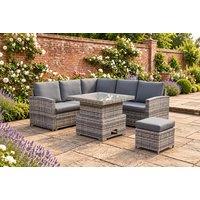 Regatta Compact High-back Square Corner Sofa Set for Outdoor Comfort