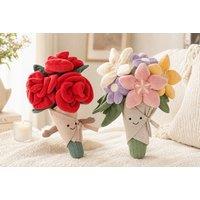 Smiley Face Plush Rose Bouquet