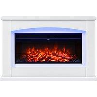 Electric Fireplace with Surround, Remote & LED Backlights