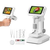 Kids' Digital Microscope 1600x Magnification with LCD, Camera & Stand