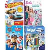 Kids' Activity Bundles - Bluey, Barbie, Hot Wheels, or PAW Patrol!