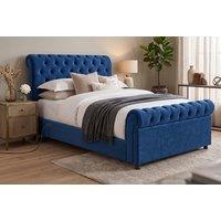 USB Charging Sleigh Bed Frame & Memory Hybrid Mattress