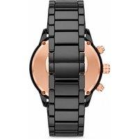 Emporio Armani Mario Chronograph Quartz Men's Watch - Black Stainless Steel, 43mm, Water-Resistant