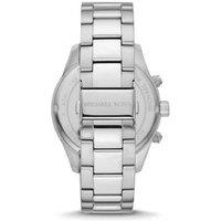 Michael Kors Layton Men's Silver Chronograph Stainless Steel Watch MK8822 - Quartz Movement, 45mm, Water Resistant