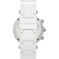 Michael Kors Parker Ladies Chronograph White Ceramic Watch MK5848 - Quartz Movement, Crystal-Set Bezel