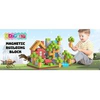 Children's Educational STEM Building Set - My Magnetic World 3D Block Set (Ages 3+, Creative, Safe, Imaginative Play)