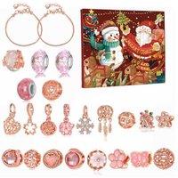 Kids Rose Gold Jewelry Advent Calendar - Christmas Surprise Box