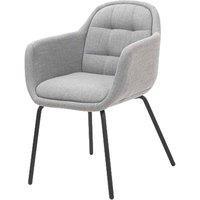 Alba Grey & Black Carver Dining Chair
