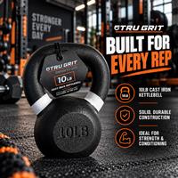 Generise Tru Grit Cast Iron Kettlebells - Commercial Grade, Full-Body Strength, 20lb-30lb