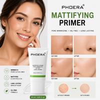 Phoera Mattifying Primer 24ml 3 Pack - Long-Lasting Matte Makeup Base, Lightweight Liquid Formula