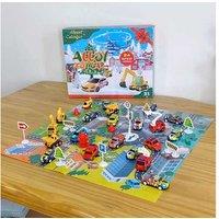 Kids Toy Advent Calendar - Alloy Engineering Vehicle Christmas Countdown Blind Box (24 Surprises)