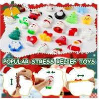 Christmas Toy Advent Calendar - 24 Squeeze-and-Play Surprises for Kids & Adults