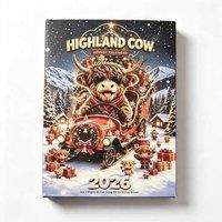 Highland Cow Kids Toy Advent Calendar - 24 Surprises Christmas Gift Box