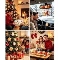 Plush Bread Toy Advent Calendar - 24 Surprise Keyrings for Kids & Families