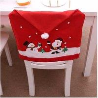 Christmas Dining Chair Covers - Festive Red & Green, Durable Cloth, Set of 2/4/6