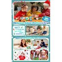 Christmas Children's Cartoon Stationery Gift Set - Festive Kids' Surprise, Ready to Gift