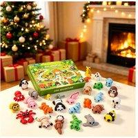 3D Wildlife Kids Toy Advent Calendar - 24 Surprise Animal Figures