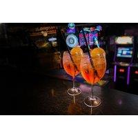 Burgers, Fries and Drinks for Two at 9inety 6ix Game Bar Manchester
