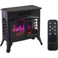 Freestanding Electric Fireplace with Remote Control