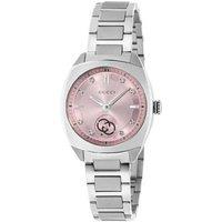 Gucci Interlocking YA142511 Ladies Quartz Watch - 29mm Stainless Steel, Water-Resistant, Luxury Pink Dial