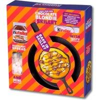 Make Your Own Blondie Skillet Gift Set with Nutellla, Kinder Chocolate & Cast Iron Pan