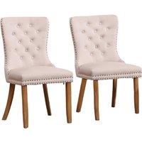 Studded Dining Chairs with Knocker Handle Detail