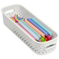 SmartStore Essence Plastic Storage Basket 3-Pack - Modular, Stackable, Minimalist, BPA-Free, Multi-Size