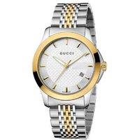 Gucci G-Timeless YA126409 Men's Two Tone Luxury Quartz Watch - Stainless Steel, Water-Resistant, 38mm Classic Design