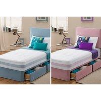 Luxury Kids' Divan Bed & Mattress With Drawer Options - 2 Colours!