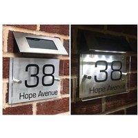 Personalised House Sign & Solar Light - 7 Designs!