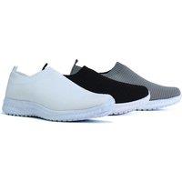 Mens Knitted Trainers - 3 Colours! - Black