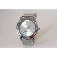Elegant Crystal Mesh Watch & Bracelet Set