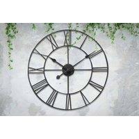 Traditional Cast Iron-Effect Roman Numeral Clock - 40 Or 60Cm