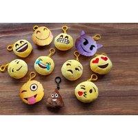 Set Of 6 Emoji Keyrings