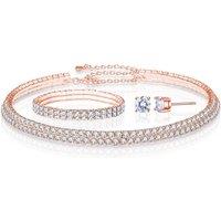 Rose Gold & Crystal Tri Set - Made With Crystals