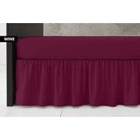 Luxury Cotton Blend Base Valance - Machine Washable, Modern Style, Single/Double/King, 11 Colours