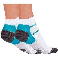 Women's Black Plantar Compression Ankle Socks - Supportive & Breathable