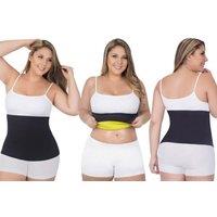Unisex Black Plus Size Breathable Waist Trainer - Stretch Shaping Belt for Waist & Core Support (XL-XXXL)