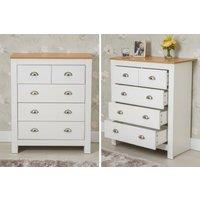 Chest Of Drawers - White & Oak Colour